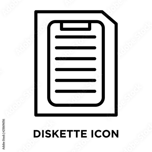 diskette icons isolated on white background. Modern and editable diskette icon. Simple icon vector illustration. © t-vector-icons