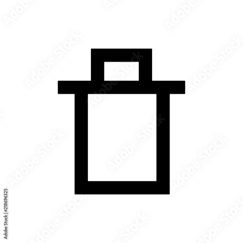 litter box icon. Element of web icon for mobile concept and web apps. Thin line litter box icon can be used for web and mobile