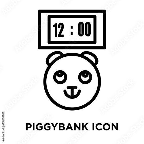 piggybank icons isolated on white background. Modern and editable piggybank icon. Simple icon vector illustration.