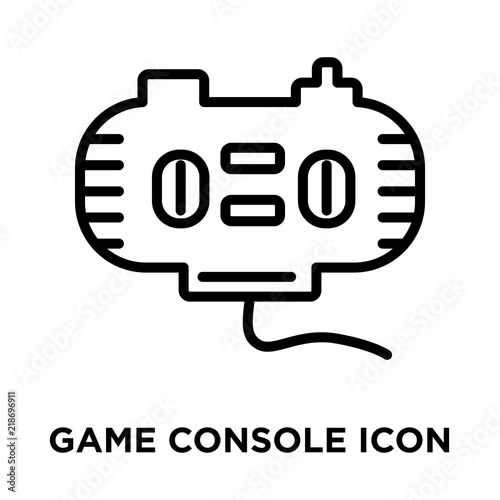 Game console icon vector isolated on white background, Game console sign , linear and stroke elements in outline style © vectorstockcompany