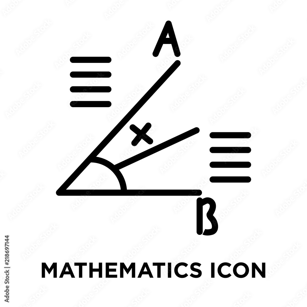 V Sign In Math Mathematics icon vector isolated on white background, Mathematics sign ...