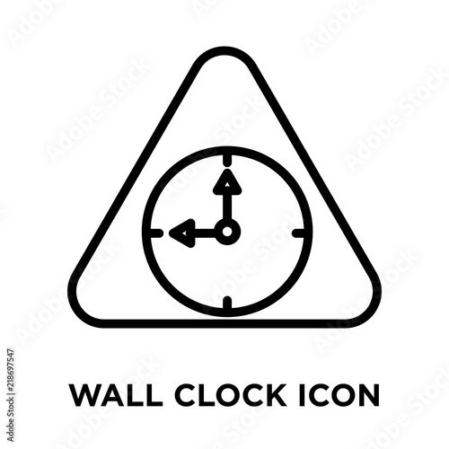 wall clock icons isolated on white background. Modern and editable wall clock icon. Simple icon vector illustration.