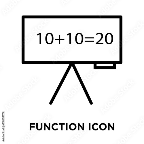 function icons isolated on white background. Modern and editable function icon. Simple icon vector illustration.