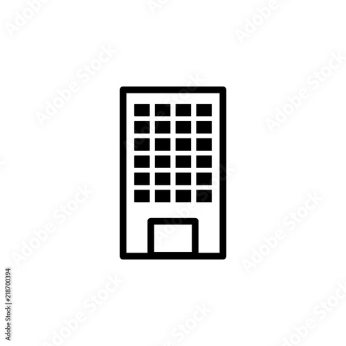 Building hostel icon. Element of real estate sign for mobile concept and web apps icon. Thin line icon for website design and development, app development