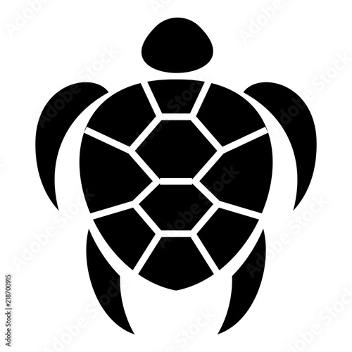 Ocean turtle icon. Simple illustration of ocean turtle vector icon for web design isolated on white background