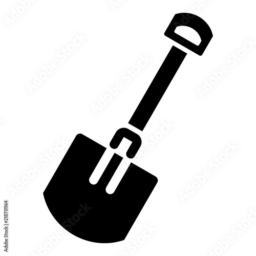 Offroad car shovel icon. Simple illustration of offroad car shovel vector icon for web design isolated on white background