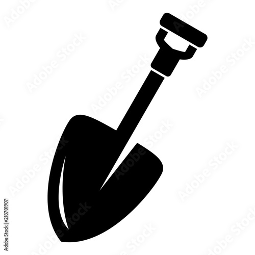Dig spade icon. Simple illustration of dig spade vector icon for web design isolated on white background