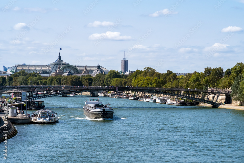 View from the Pont Royal: The Grand Palais and the Pont Leopold Sedar Sanghor.