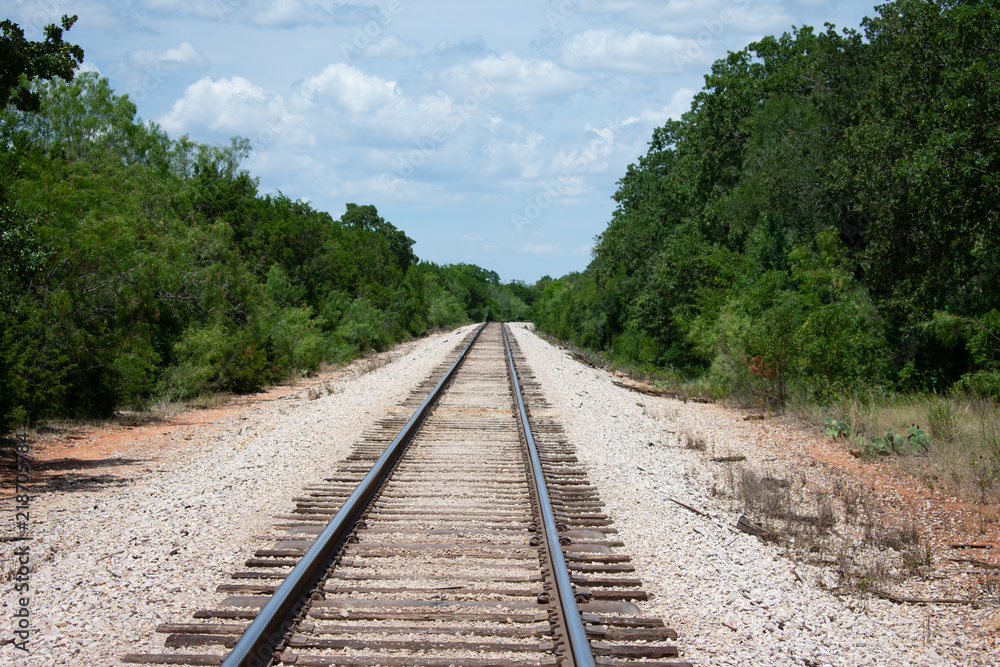Railroad Tracks in Rural Texas