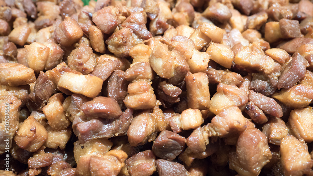 Fried Pork close up Fried Pork close up