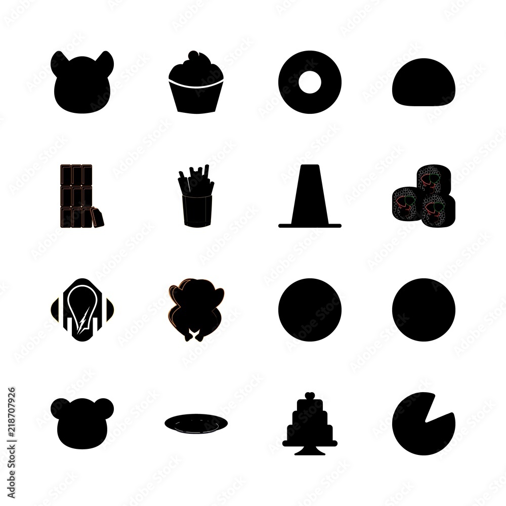 eat icons set. breakfast, ceremony, couple and play graphic works