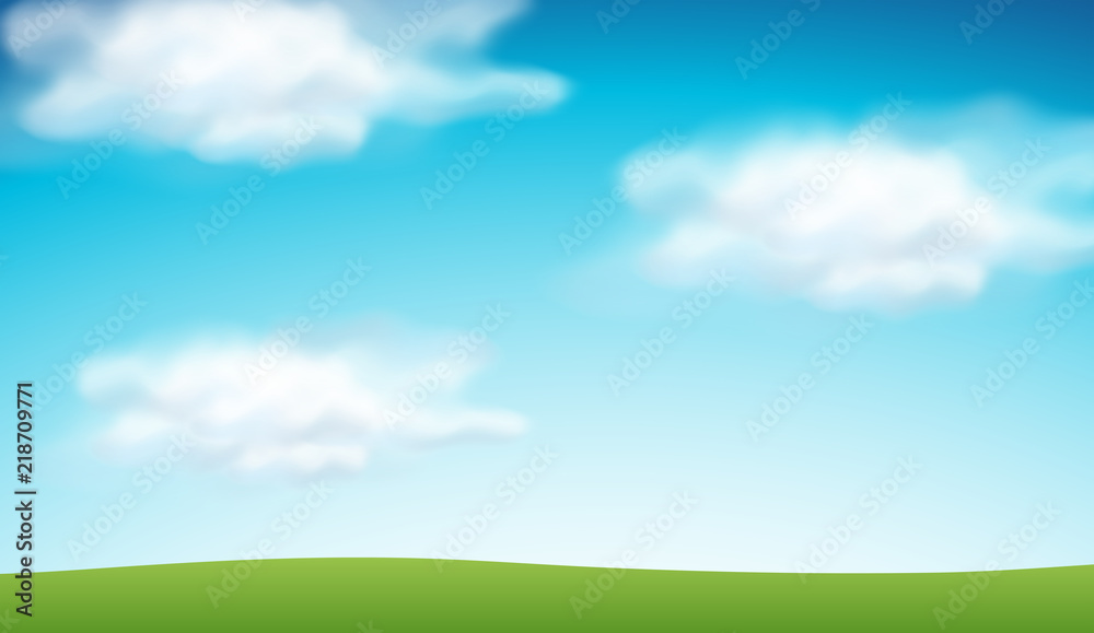 Plain blue sky background Stock Vector | Adobe Stock