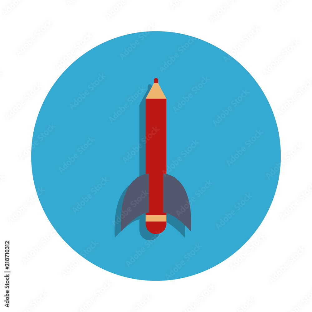 pencil rocket colored in blue badge icon. Element of school icon for mobile concept and web apps. Detailed pencil rocket icon can be used for web and mobile pencil rocket colored in blue badge icon. Element of school icon for mobile concept and web apps. Detailed pencil rocket icon can be used for web and mobile