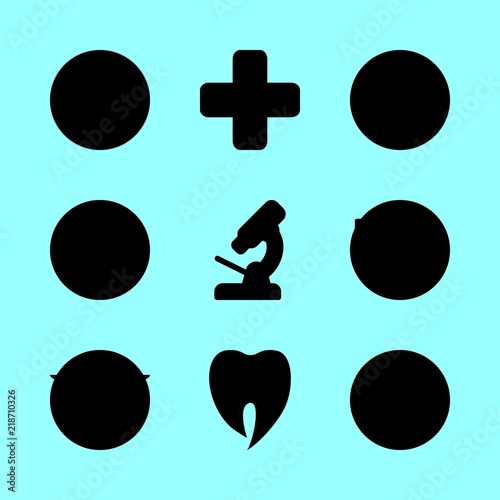 hospital vector icons set. pharmacy, band aid, x ray and patient in this set