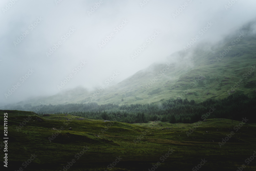 Foggy Scottish Landscape