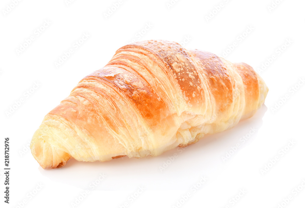 Freshly Croissant Isolated on White background Freshly Croissant Isolated on White background