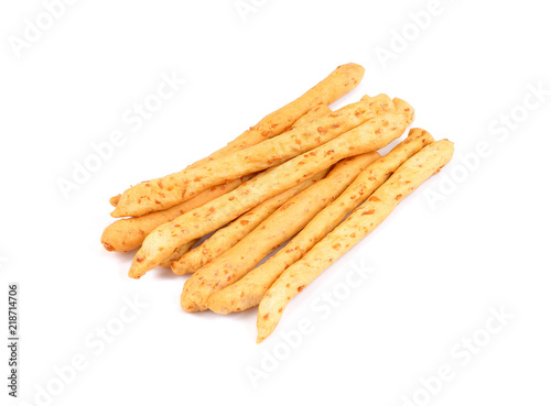  bread sticks isolated on white background