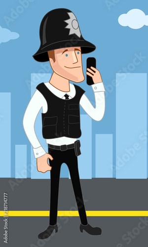 cop in city