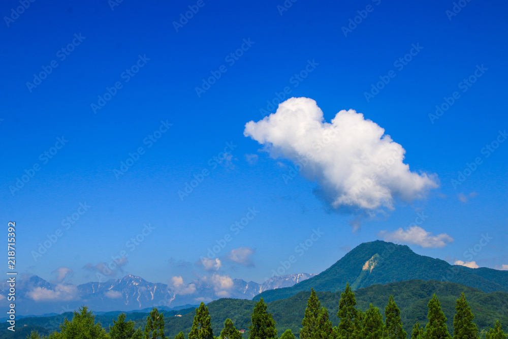 Fototapeta premium 大望峠からの北アルプス