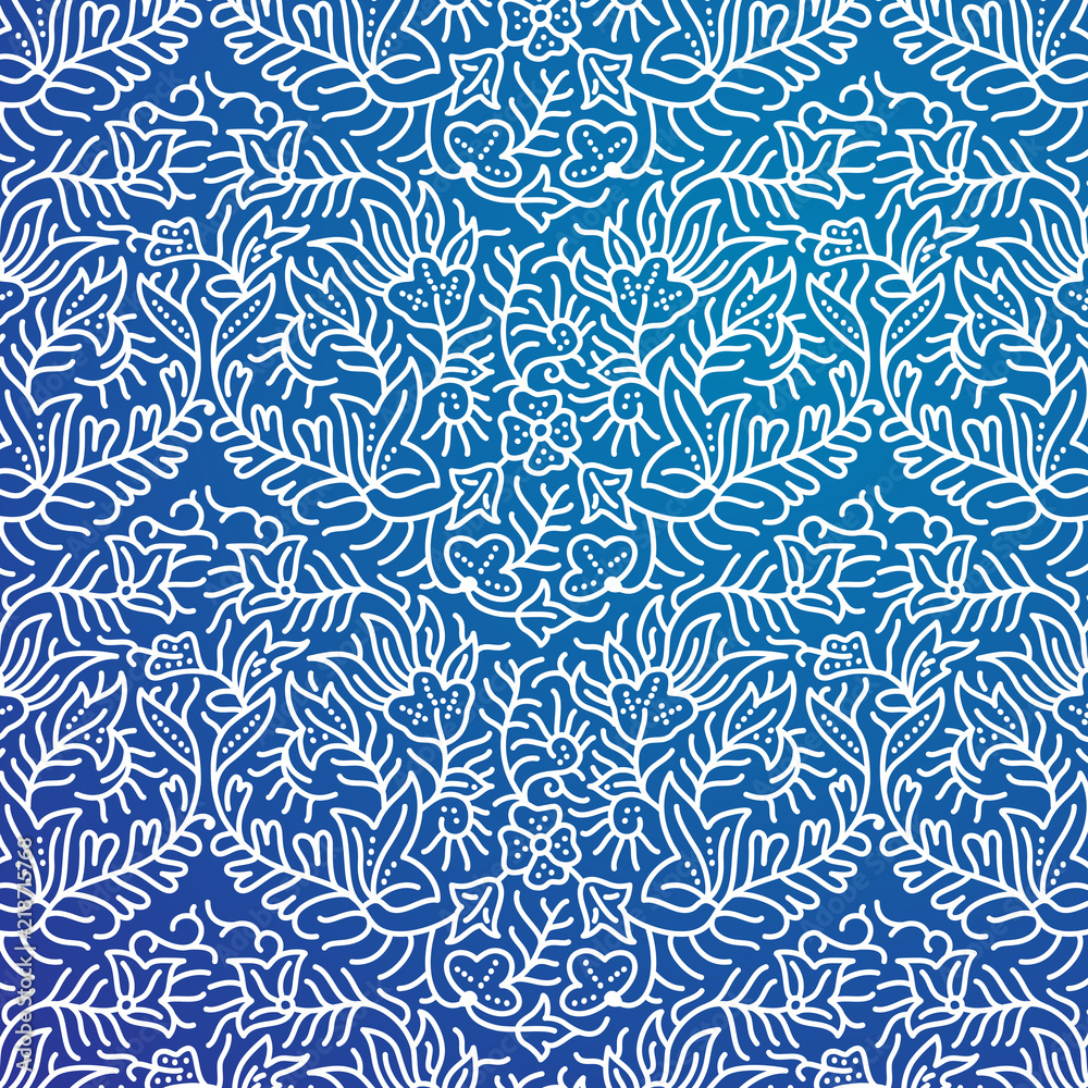 Fototapeta premium Floral ornament pattern design