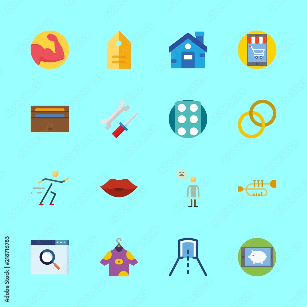 man icons set. empty, credit, touch and exercise graphic works man icons set. empty, credit, touch and exercise graphic works