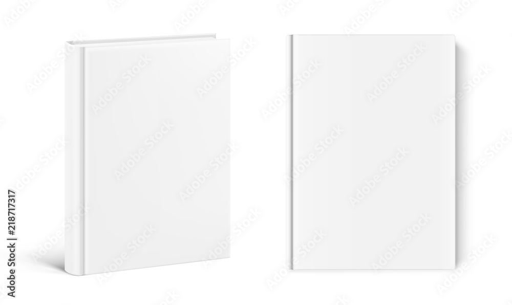 Template of blank cover books on white background. Vector illustration. It can be used for promo, catalogs, brochures, magazines, etc. Ready for your design. EPS10. Template of blank cover books on white background. Vector illustration. It can be used for promo, catalogs, brochures, magazines, etc. Ready for your design. EPS10.