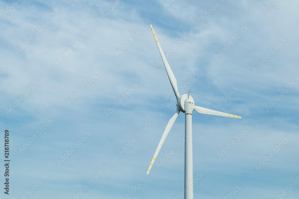 Wind generators turbines and blue sky. Wind generators turbines and blue sky.