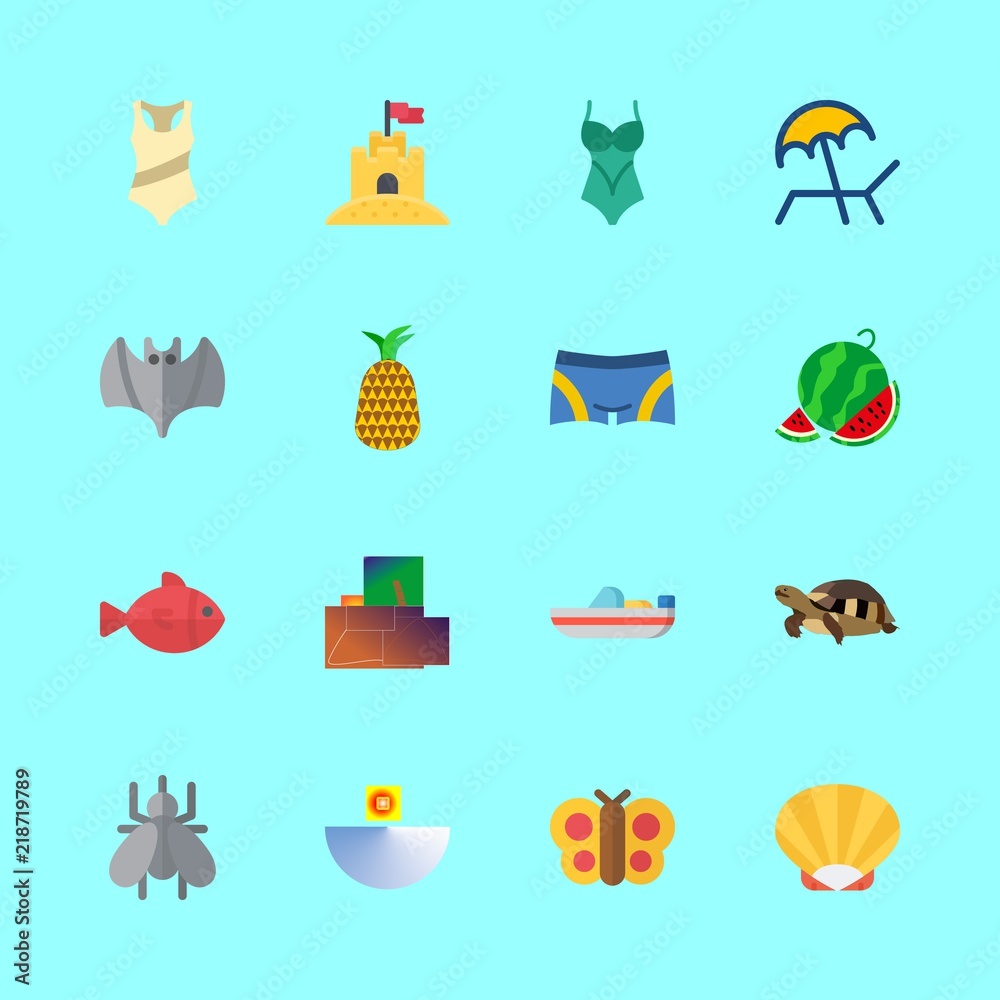 tropical icons set. dengue, landscape, below and summertime graphic works tropical icons set. dengue, landscape, below and summertime graphic works
