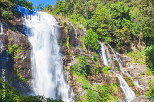 Fototapeta Naklejka Na Ścianę i Meble -  Wachirathan waterfall in Doi Inthanon, Thailand