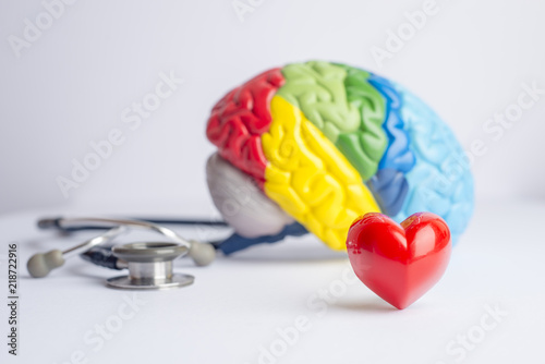 Love your brain/mental health concept. photo