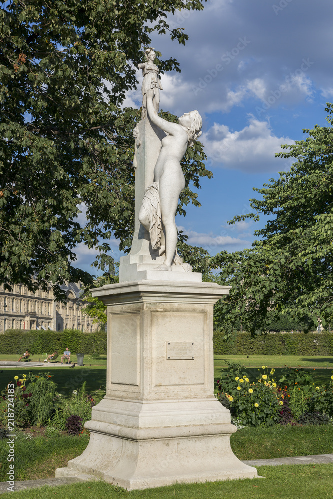  Sculptural composition Cassandra in the Tuileries Garden in Paris