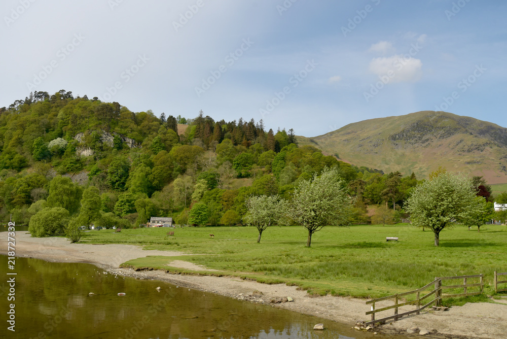 The top of Ullswater at Glenridding, English Lake District The top of Ullswater at Glenridding, English Lake District