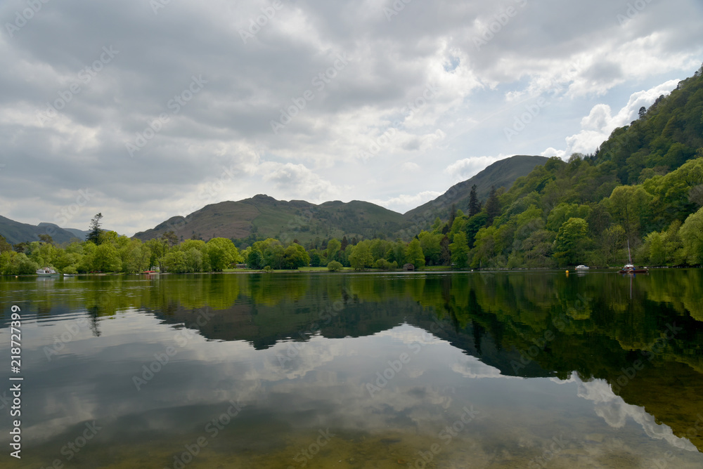 The top of Ullswater at Glenridding, English Lake District The top of Ullswater at Glenridding, English Lake District