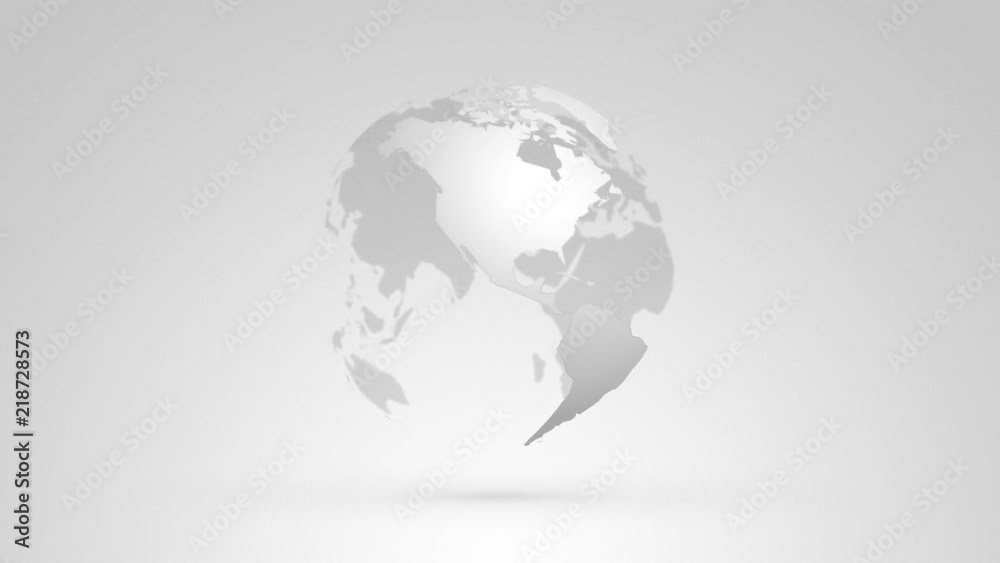 silver globe planet earth rotating endless loop silver globe planet earth rotating endless loop