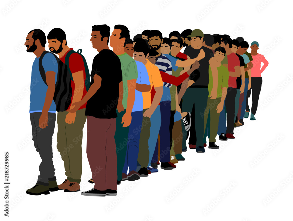 migration of people clipart