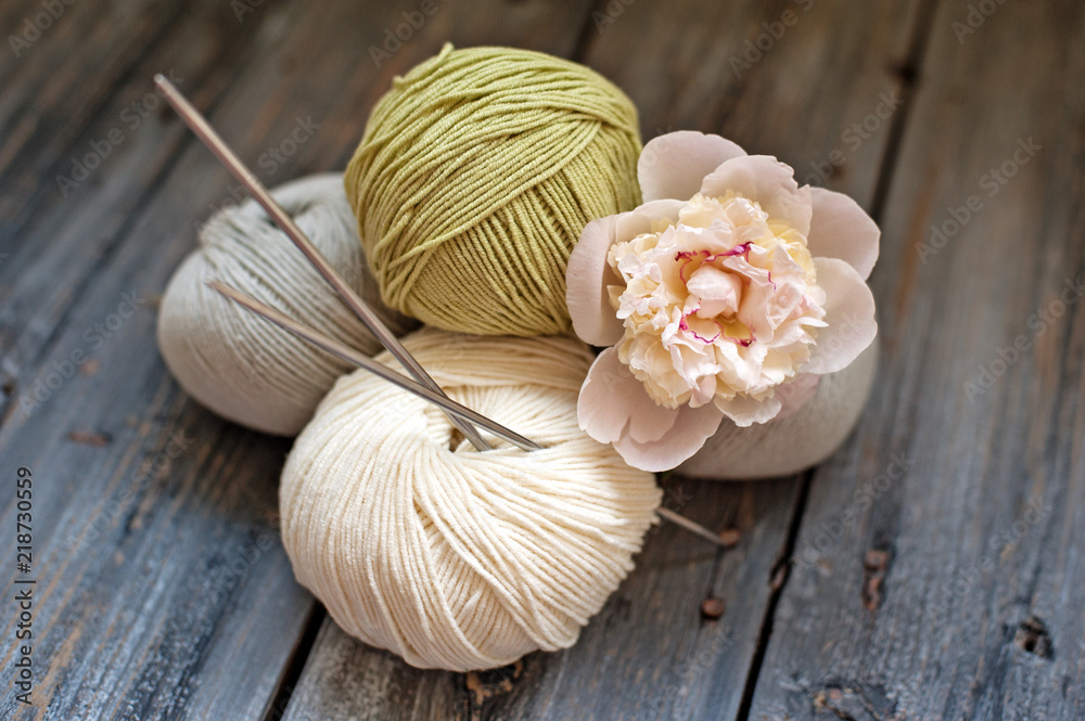Colorful skeins of woolen thread. It can be used as a background Colorful skeins of woolen thread. It can be used as a background
