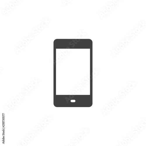 Mobile phone vector icon. filled flat sign for mobile concept and web design. Smartphone simple solid icon. Cell phone symbol, logo illustration. Pixel perfect vector graphics
