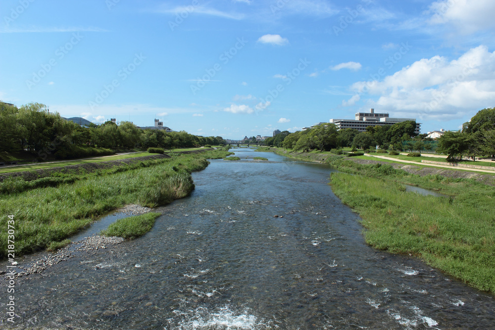 京都　夏の鴨川
