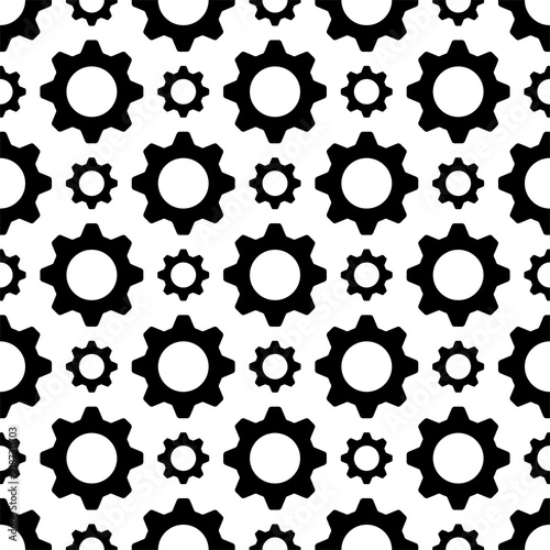 Setting Icon Seamless Pattern, Gear, User Preference Setting