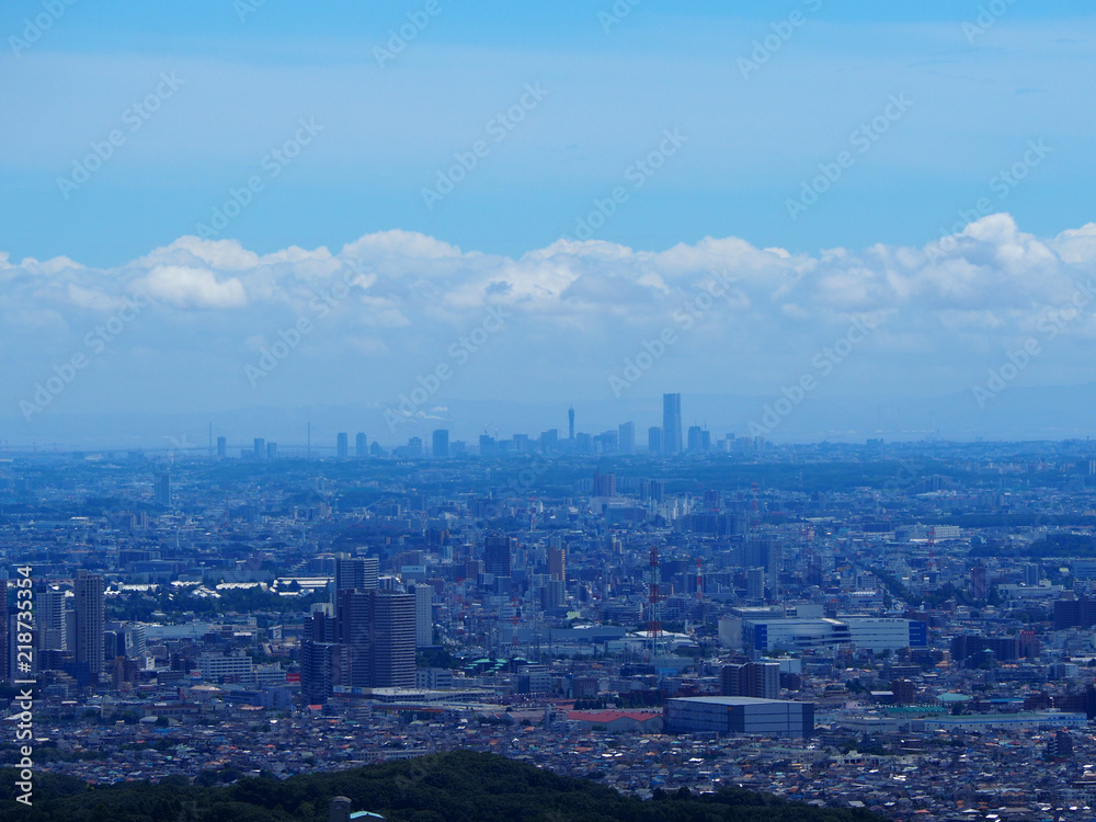 高尾山からの眺望～横浜方面