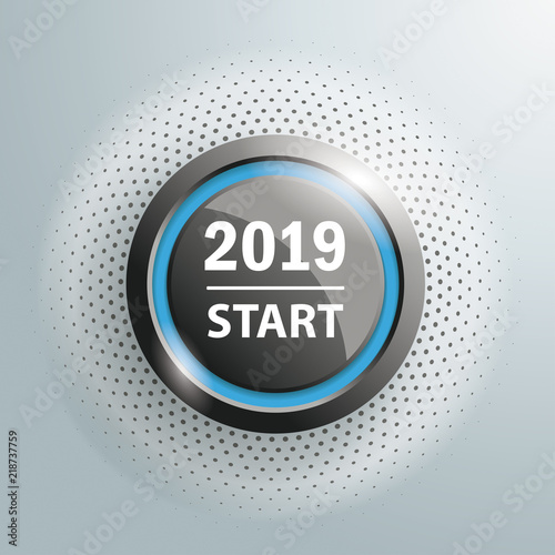 Button 2019 Start Halftone