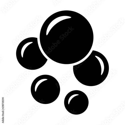 Blowing soap bubbles or stock market bubble flat icon for apps and websites