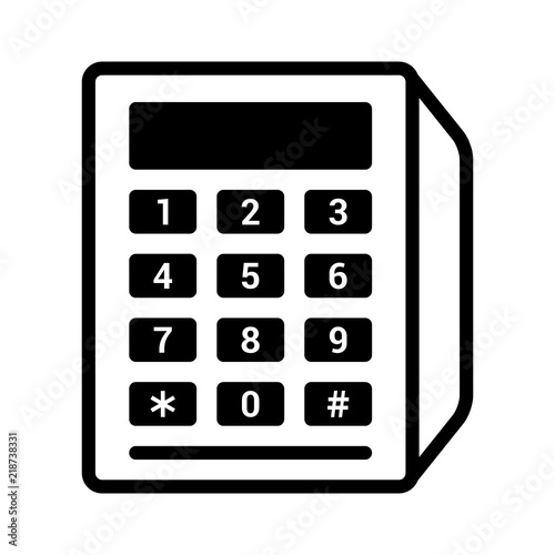 Credit card reader with magnetic stripe swipe and chip insert and number pad line art vector icon for apps and websites