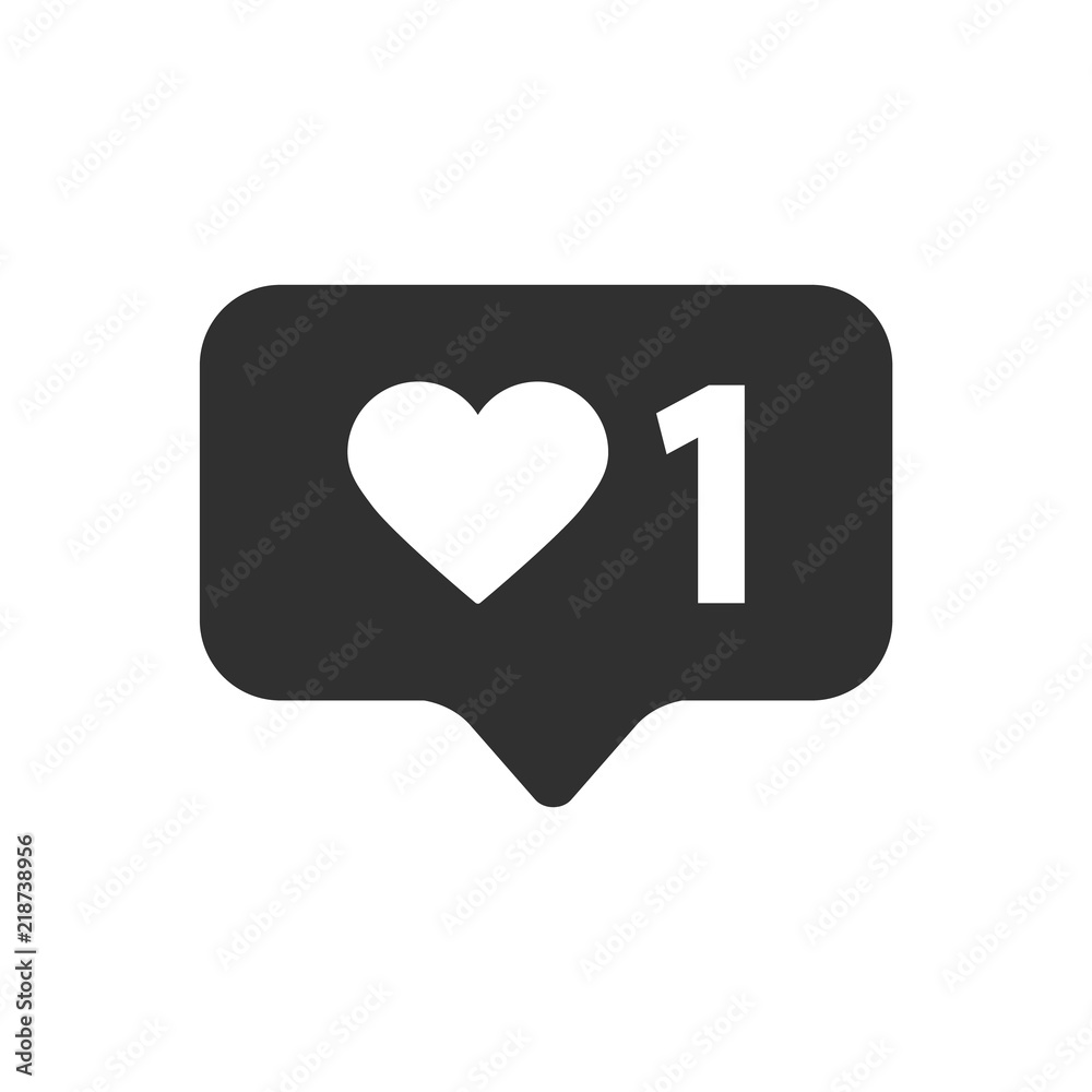 Like icon isolated on white background. Vector illustration. Like icon isolated on white background. Vector illustration.
