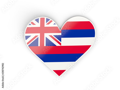 Free Download Heat with flag of hawaii. United states local flags - GFXLoad