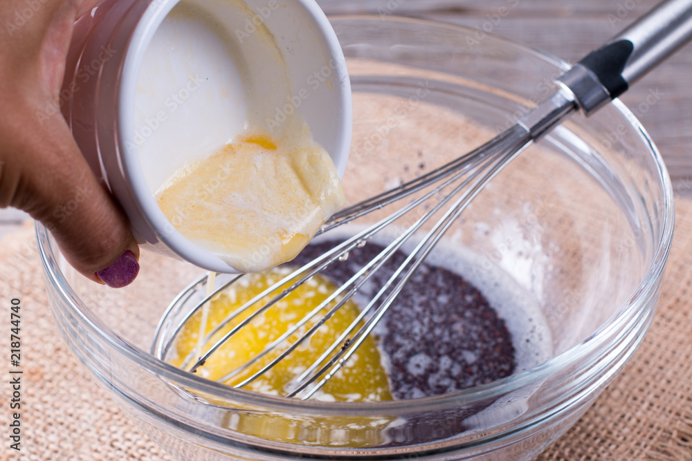 Adding Melted Butter To Cake Mix