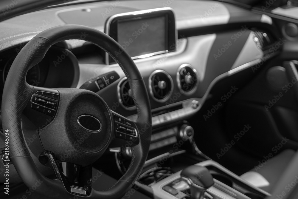 Salon of modern car. Salon of modern car.
