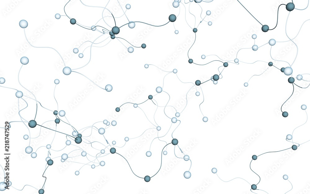 Neural network. Social network. Futuristic dna, deoxyribonucleic acid. Abstract molecule, cell illustration, mycelium. Light background. 3D illustration Neural network. Social network. Futuristic dna, deoxyribonucleic acid. Abstract molecule, cell illustration, mycelium. Light background. 3D illustration