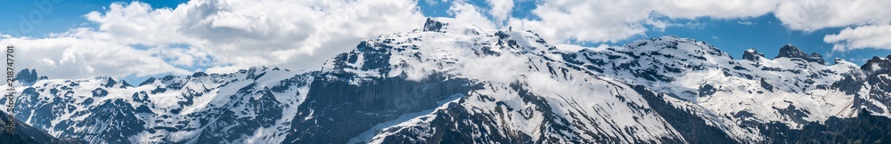 Switzerland, Engelberg Alps panoramic view 