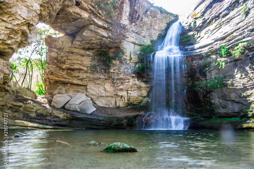 La Foradada waterfall  Cantonigr  s  Catalonia  Spain